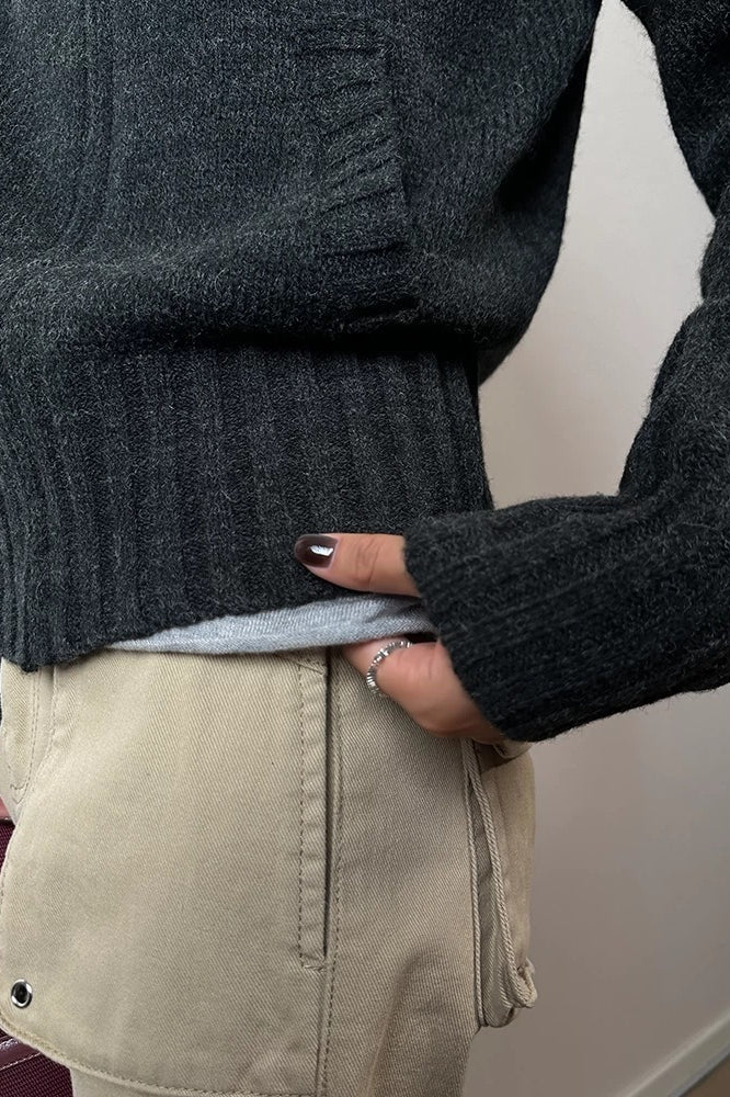 Thickened Turtleneck Knit Sweater
