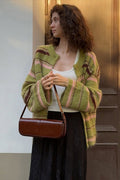Striped Colorblock Loose Knit Cardigan