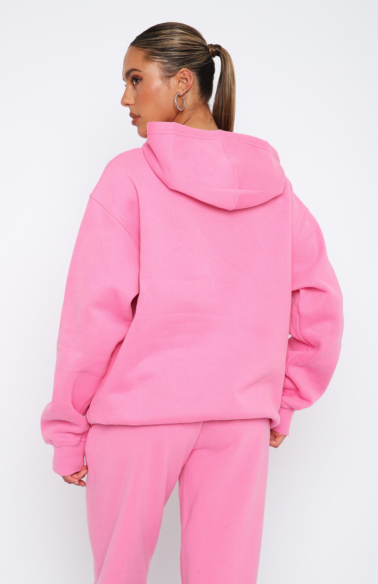 Future Forward Oversized Candy Pink Hoodie