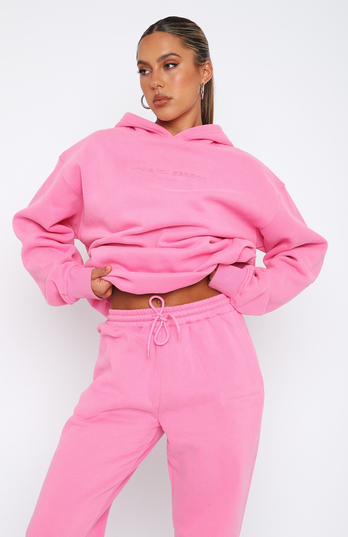 Future Forward Oversized Candy Pink Hoodie