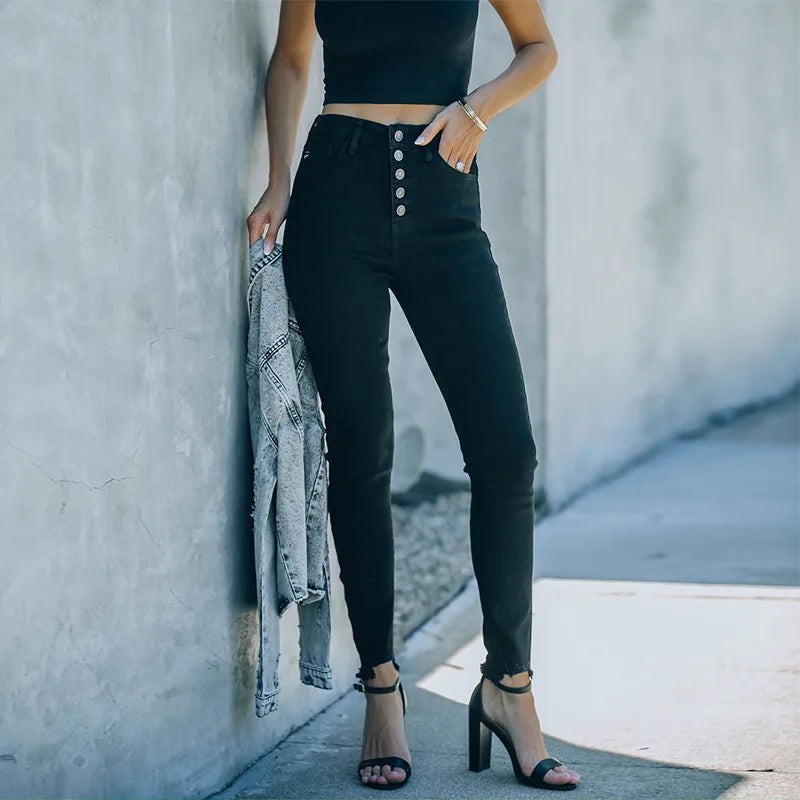 Elastic Pencil Color Stretch Fit Jean