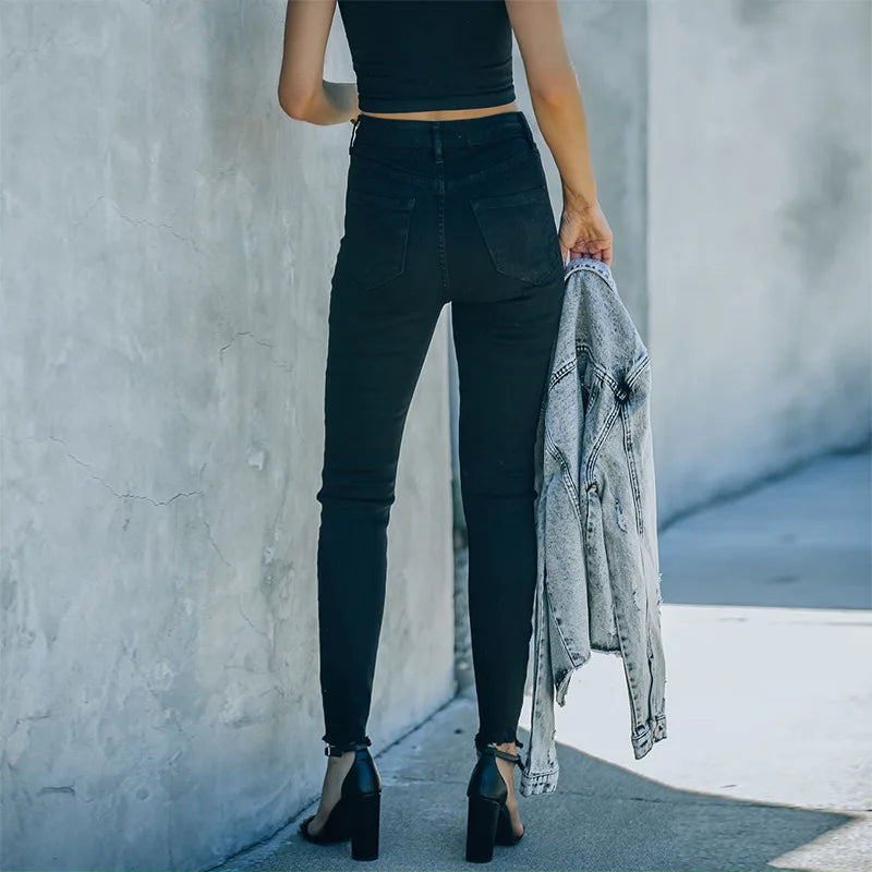 Elastic Pencil Color Stretch Fit Jean
