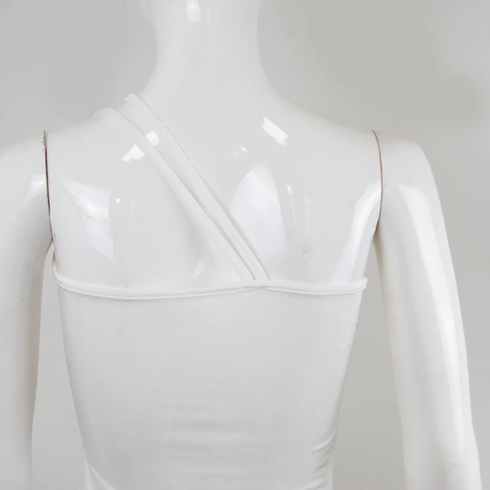 Black White Strap Bodycon Party Midi Dress