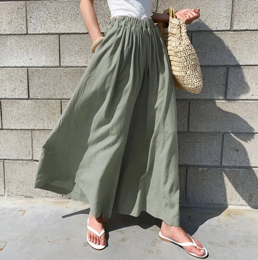 Denim High Waisted Frayed Maxi Skirt Spring Summer