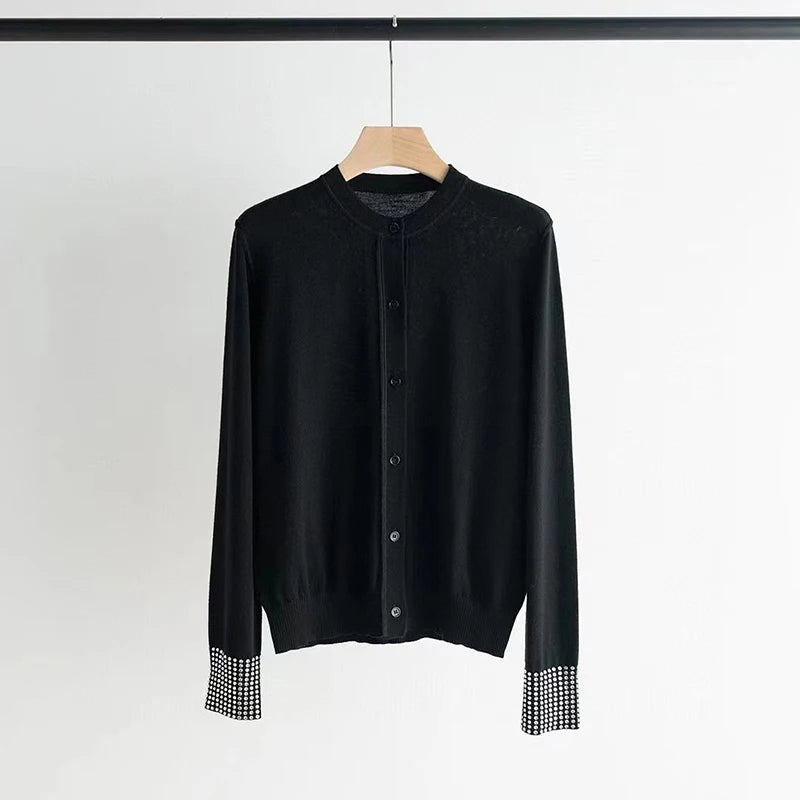 Wool Cuff Y2K Knit Style Sweater