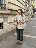 Thick Woolen Cropped Coat