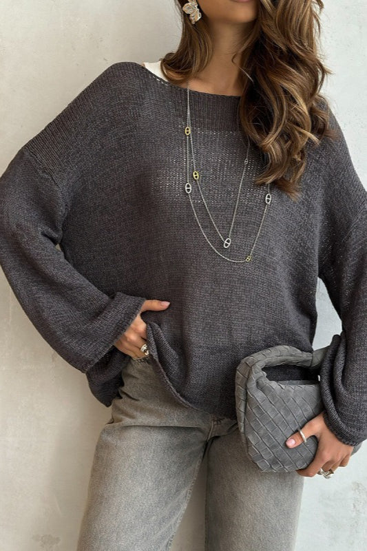 Breezy Hollow Knit Pullover Sweater