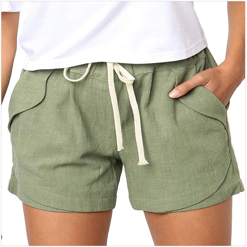 Linen Drawstring Pocket Comfort Short