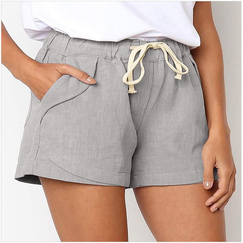 Linen Drawstring Pocket Comfort Short