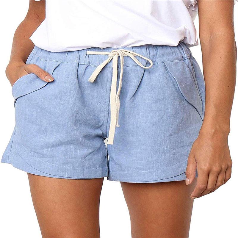 Linen Drawstring Pocket Comfort Short