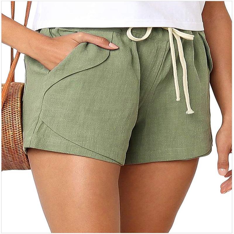 Linen Drawstring Pocket Comfort Short