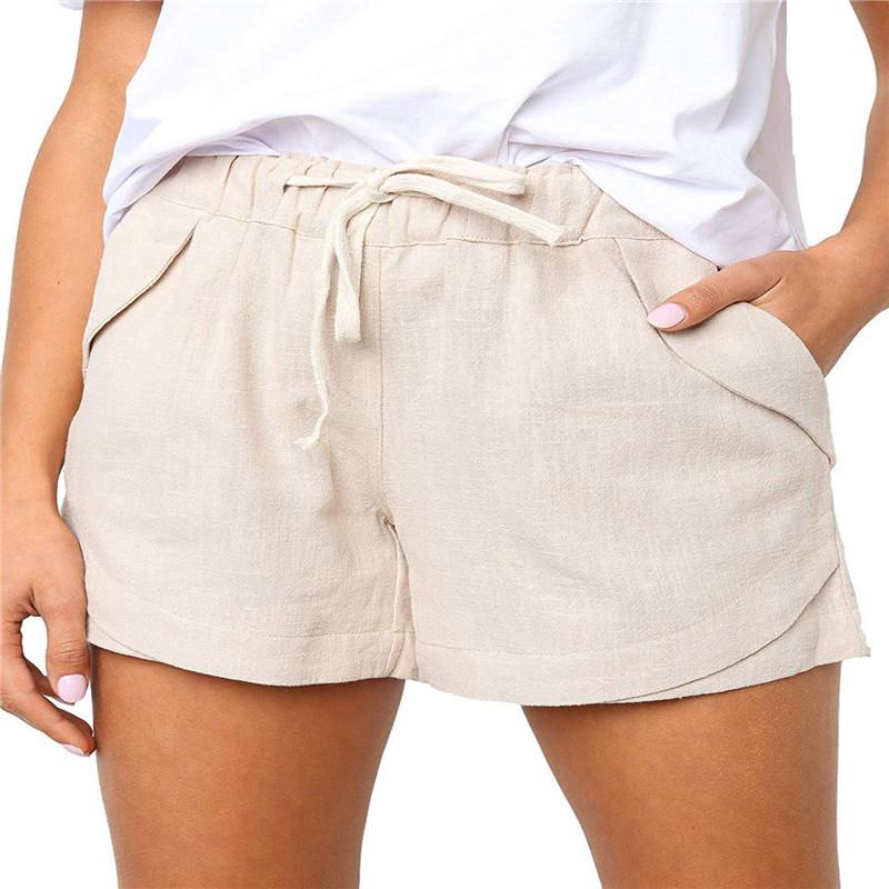 Linen Drawstring Pocket Comfort Short
