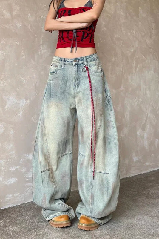 Vintage Light Blue Wide Leg Jean