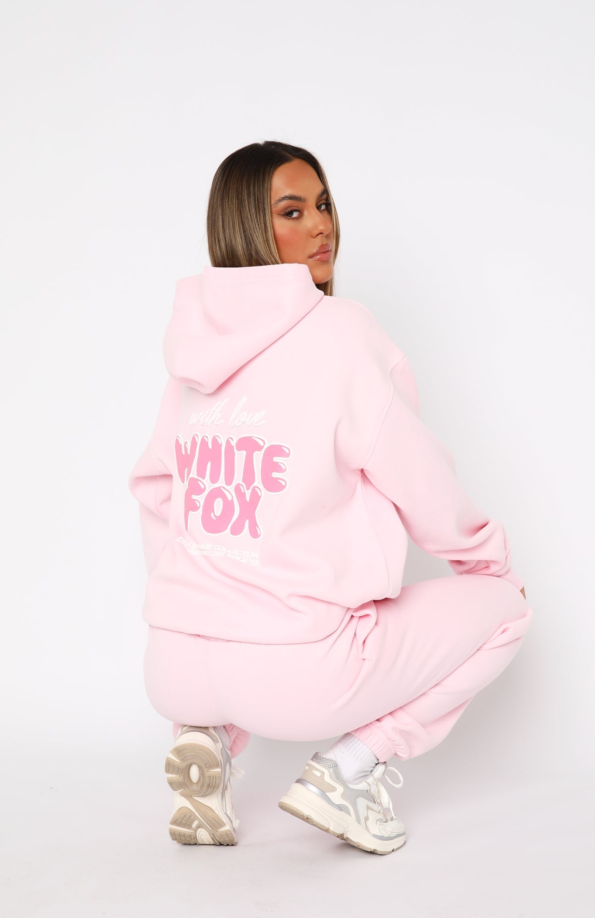 With Love Always Oversized Baby Pink Hoodie