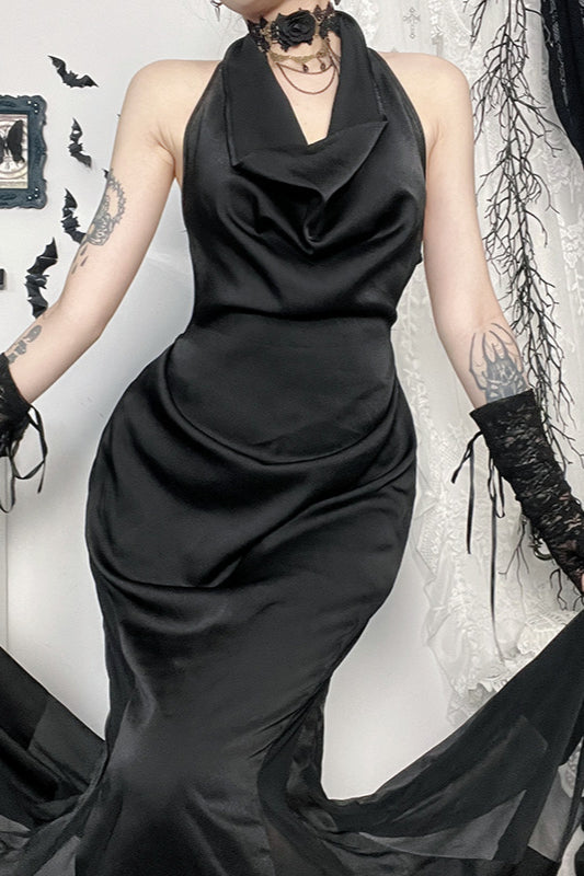 Alluring Halter Gothic Dress