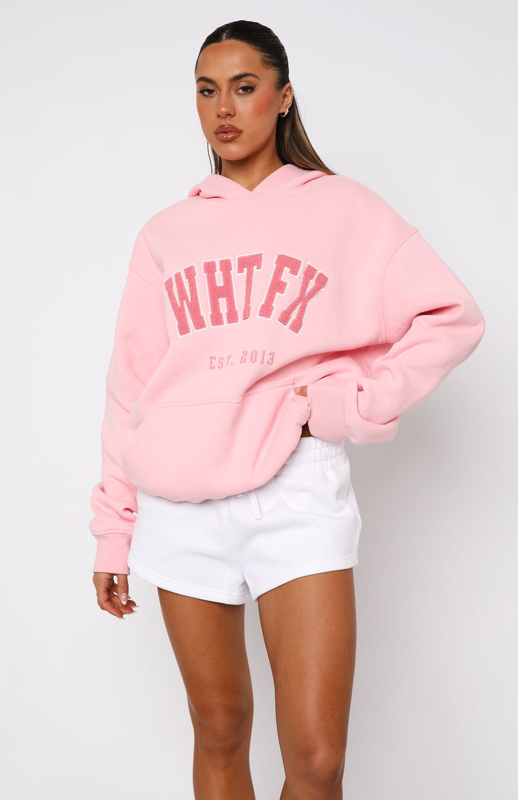 Give It Away Oversized Pink Hoodie