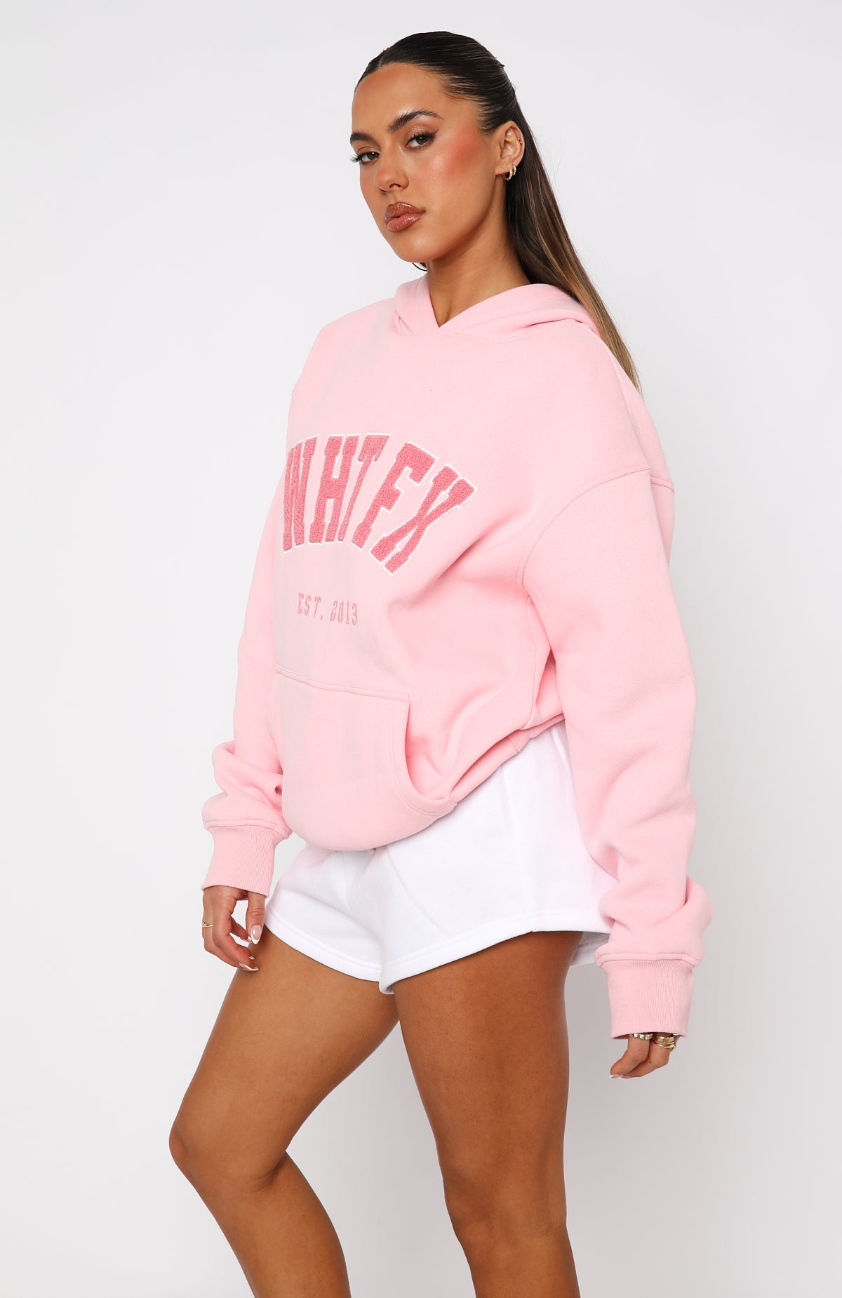 Give It Away Oversized Pink Hoodie