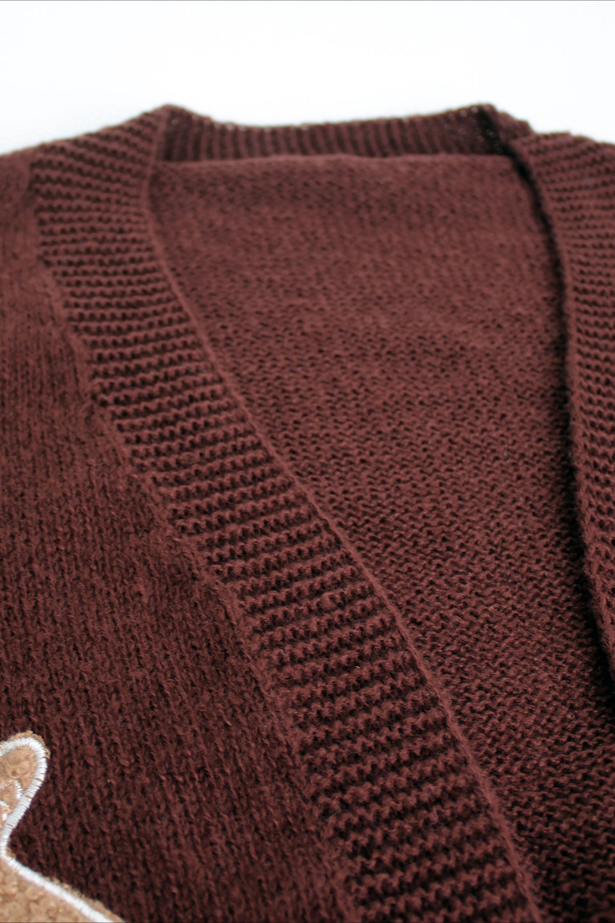 Cookie Design Cropped Knit Cardigan