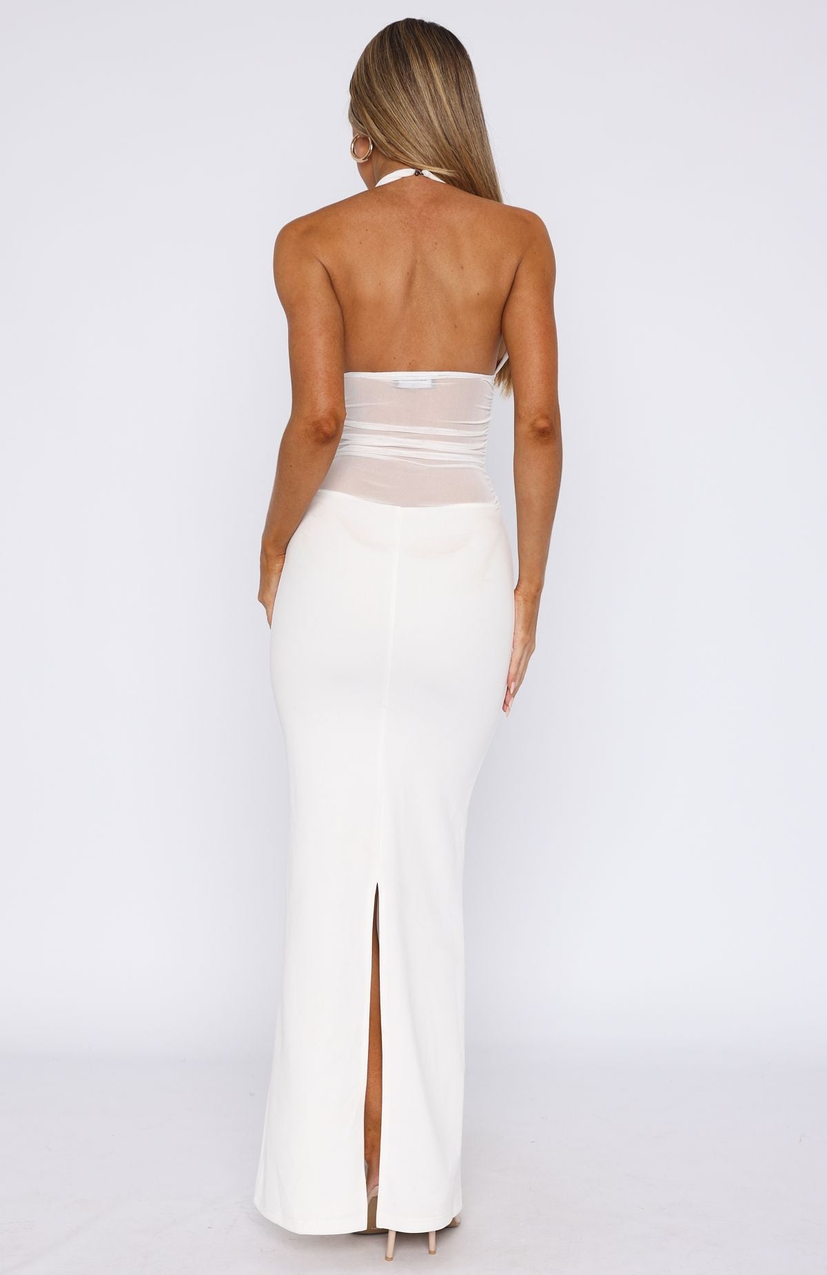 White Love Chic Elegant Maxi Dress