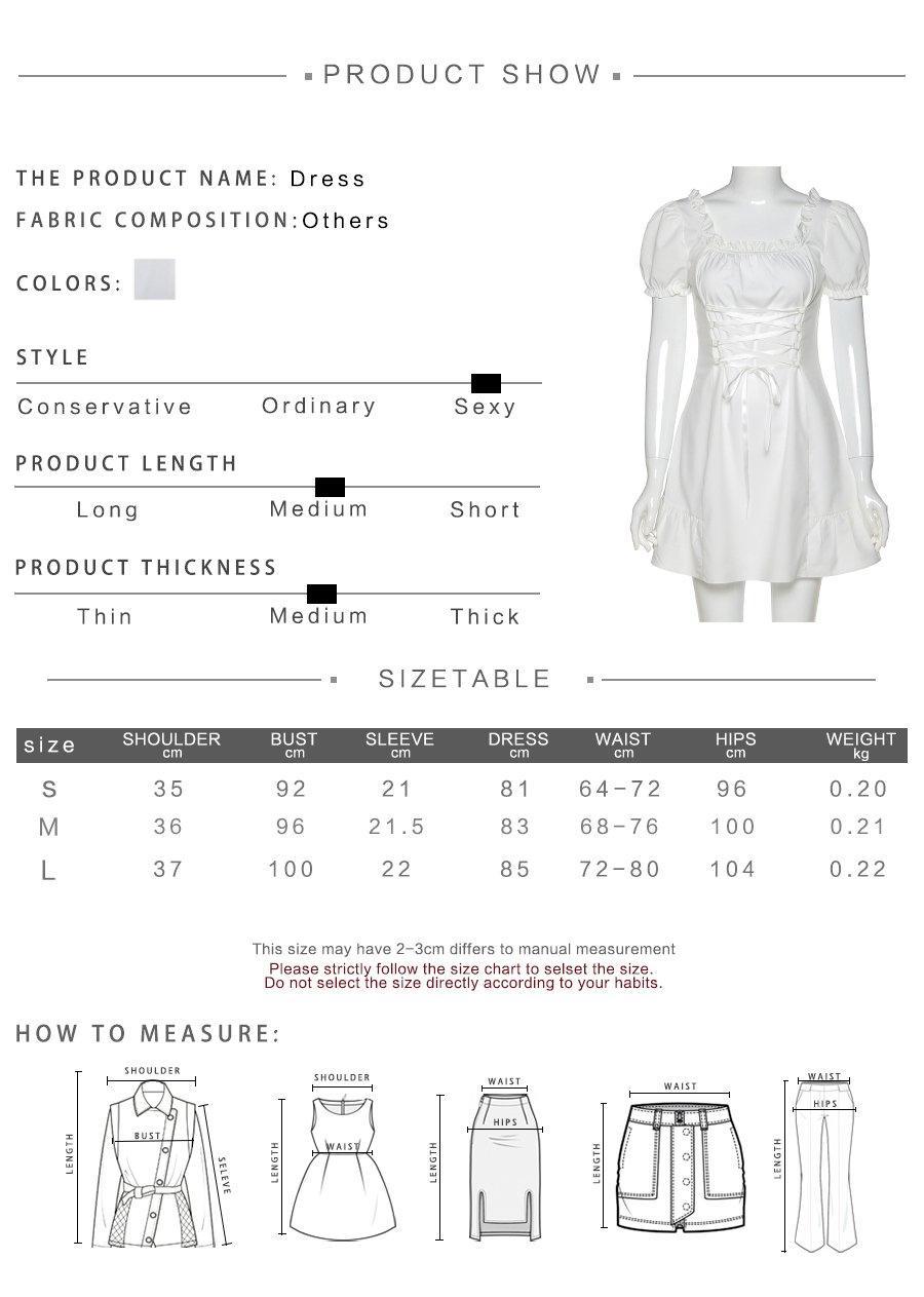 Graceful Bow White Mini Cute Party Dress