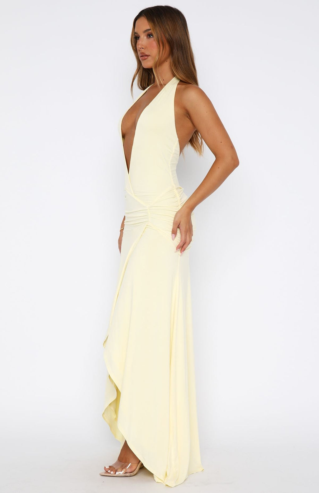 Lemon Grande Dame Chic Maxi Dress