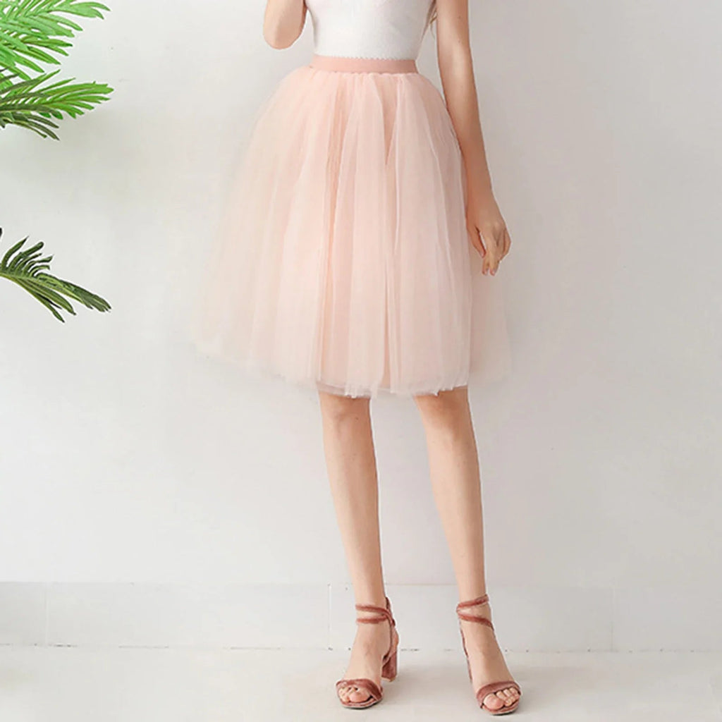 Plaid Puff Sleeve Long Skirt Ruffled Mini Dress