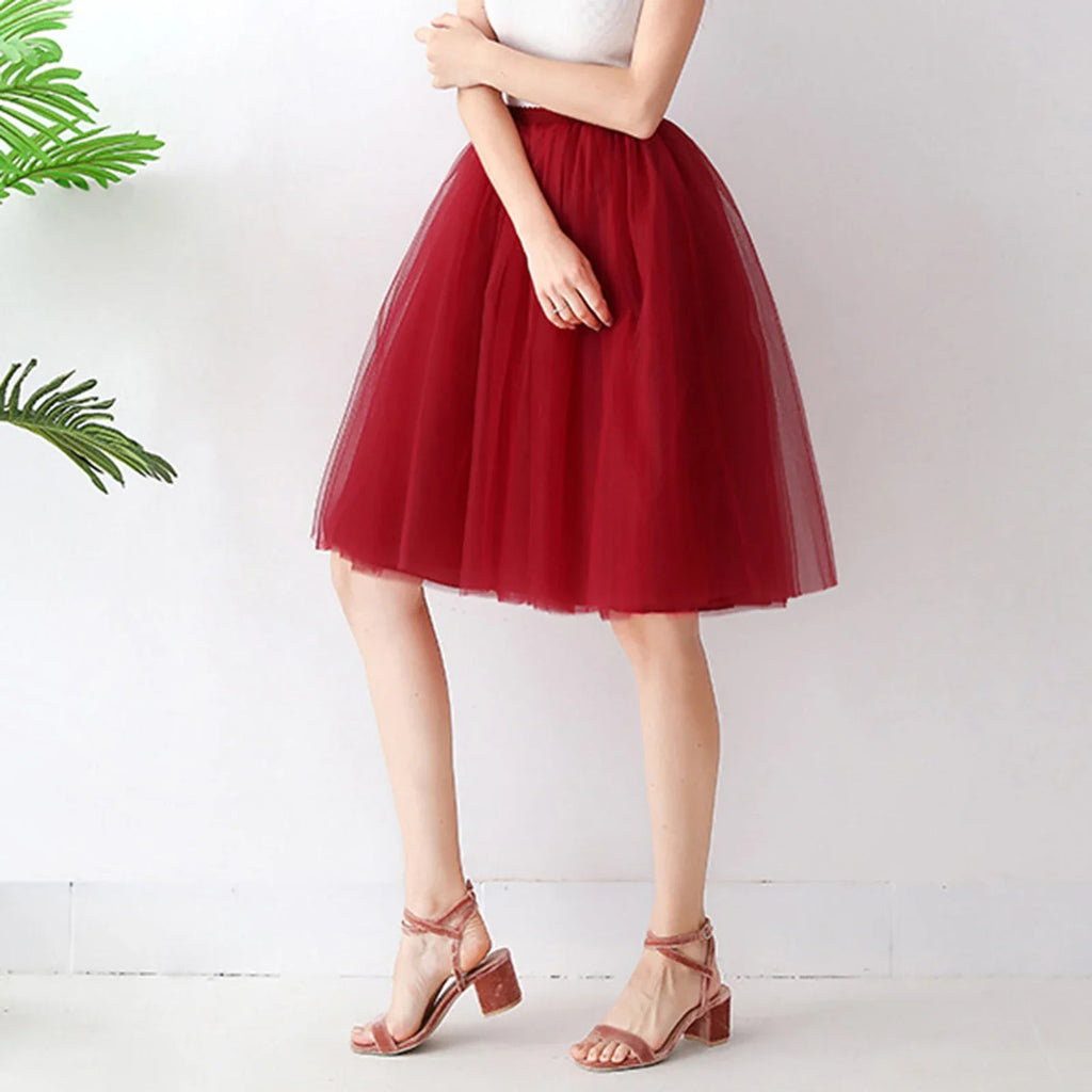 Denim Workwear Draw Pleat Elastic Casual Skirt
