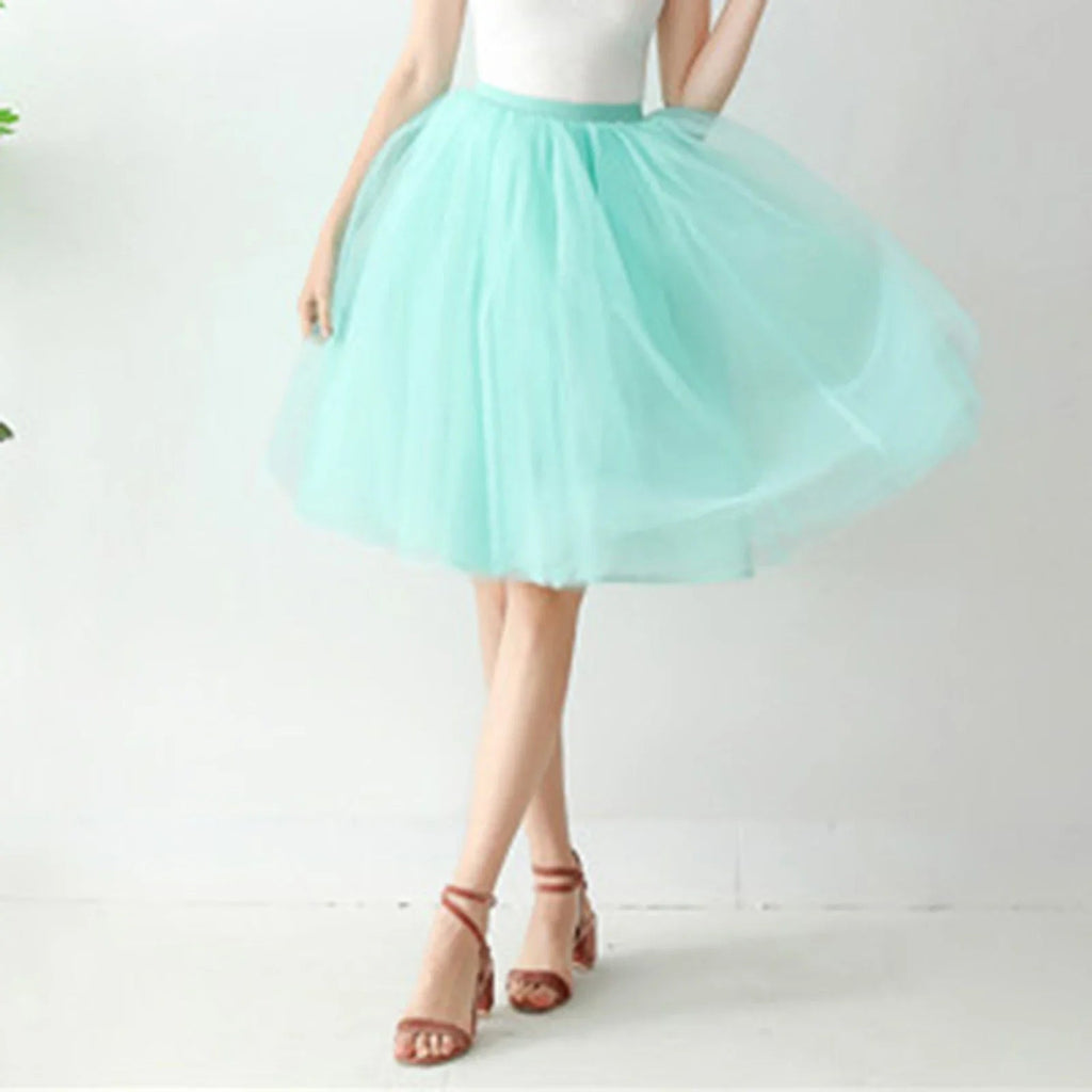Plaid Puff Sleeve Long Skirt Ruffled Mini Dress