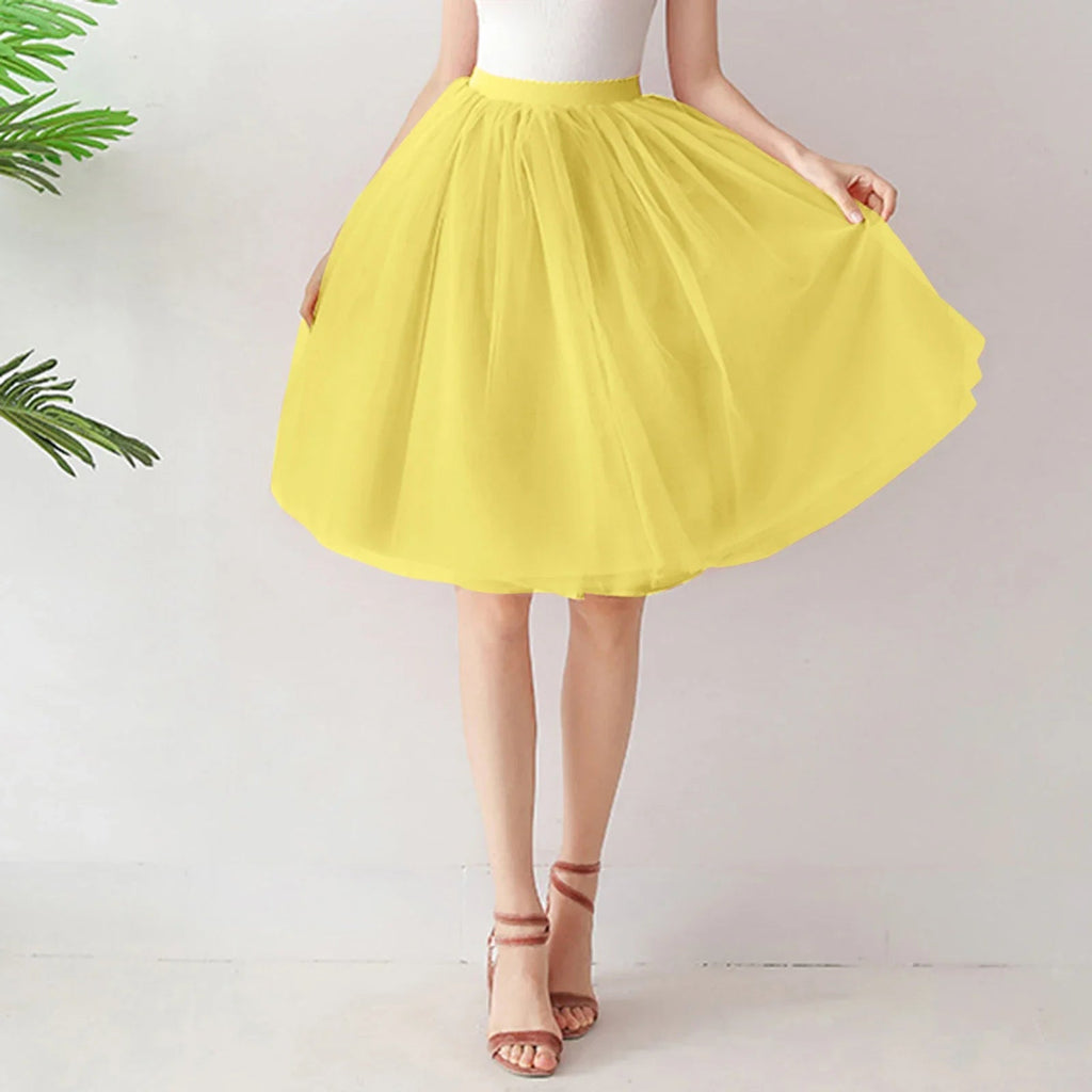 Plaid Puff Sleeve Long Skirt Ruffled Mini Dress