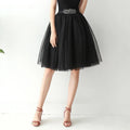 Denim Workwear Draw Pleat Elastic Casual Skirt