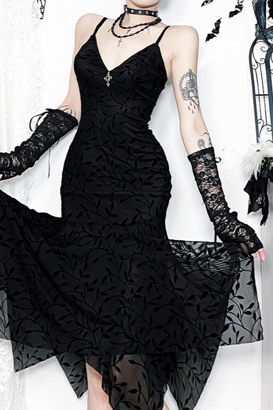 Fitted Velvet Gothic Dress