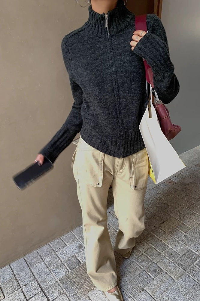 Thickened Turtleneck Knit Sweater
