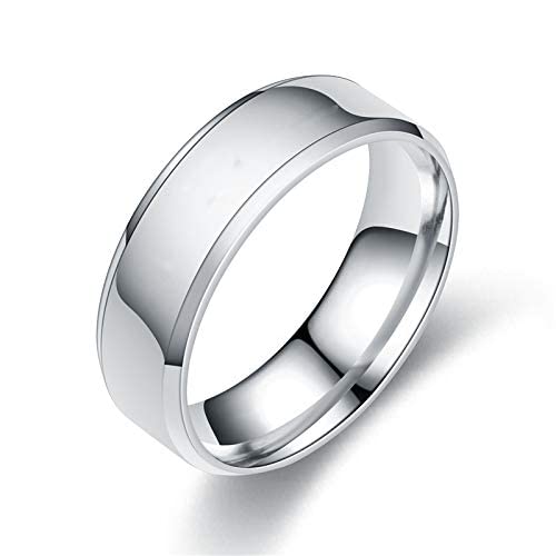 Stainless Steel Silver Band Ring