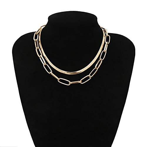 Dual Layer Gold Choker Necklace