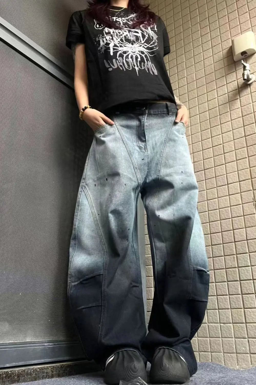 Gradient Streetwear Unisex Jean