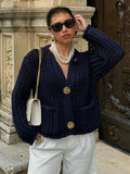 Loose Knit Cardigan Casual Sweater
