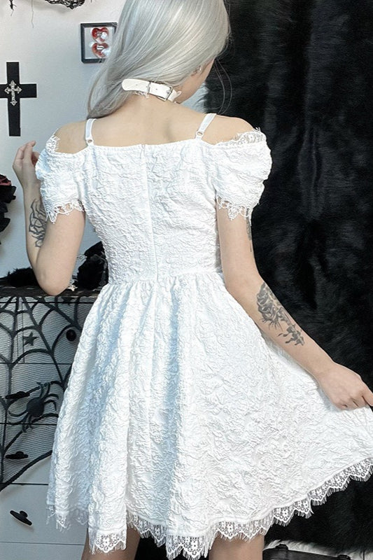 Puffy Sleeve Mini Gothic Dress
