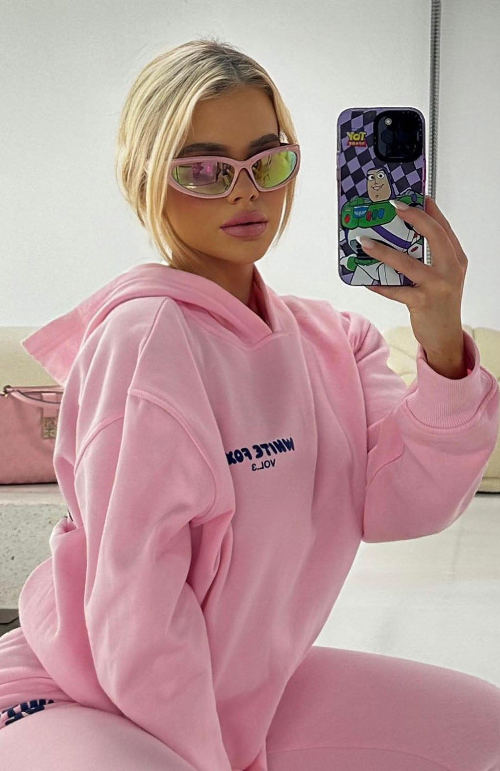 Offstage Posy Pink Hoodie
