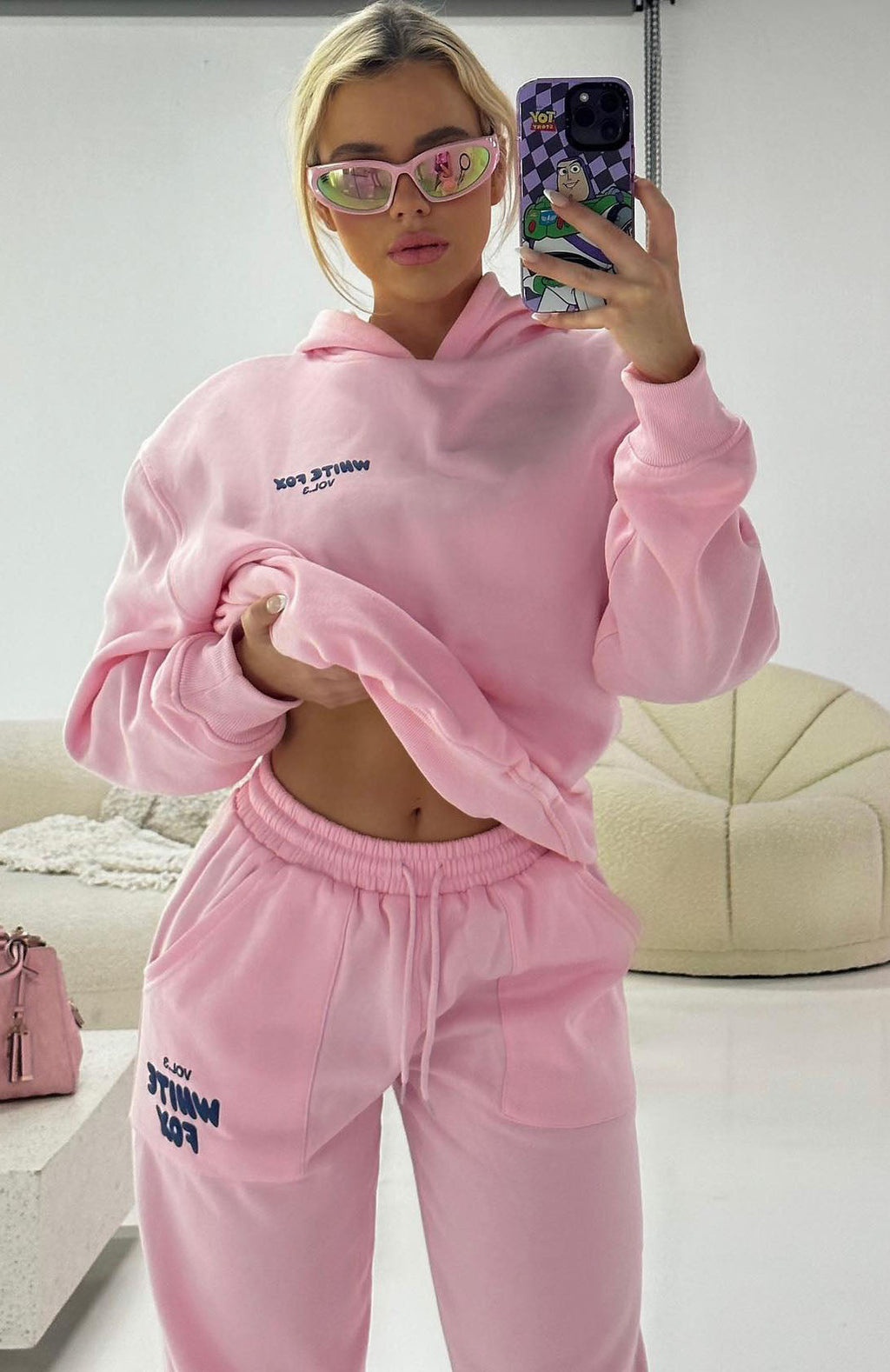 Offstage Posy Pink Hoodie