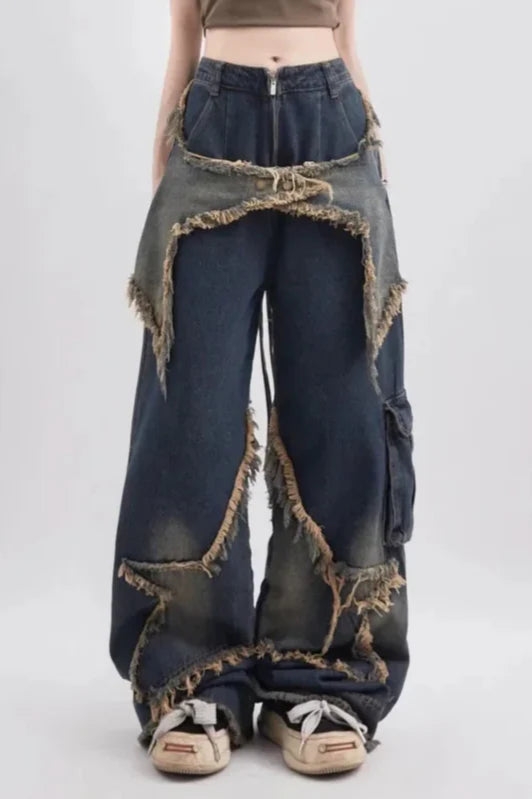 High Waist Wide Leg Workwear Jean