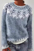 Stylish Color Block Pullover Sweater