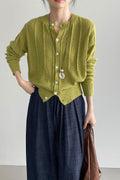 Elegant Wool Knit Cardigan