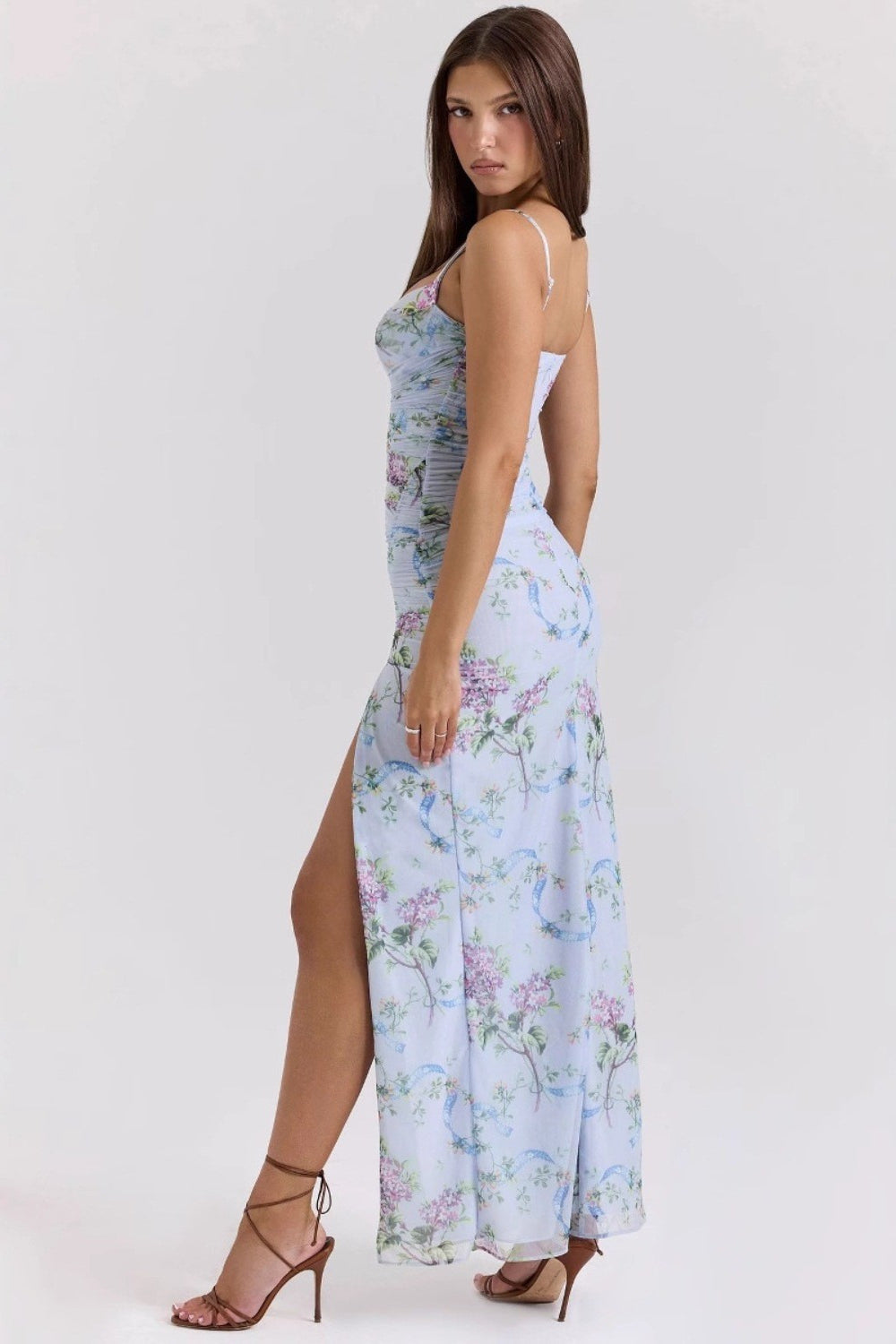 Chic Slim Strap Floral Dress