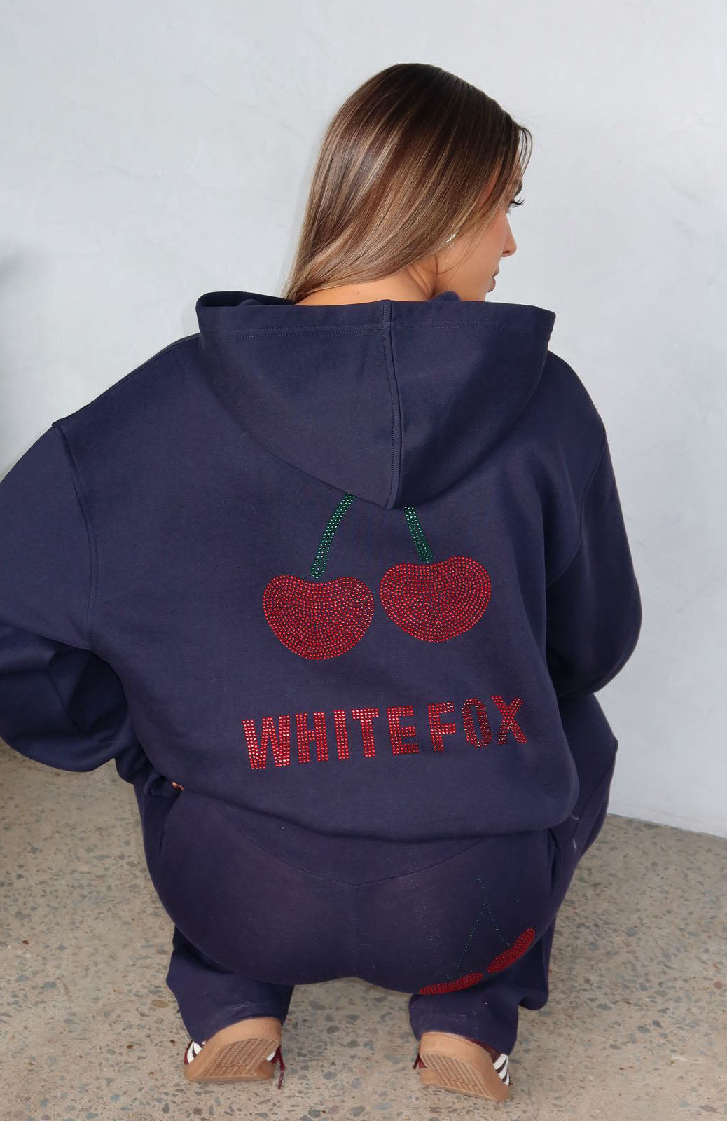 Made With Love Oversized Navy Hoodie