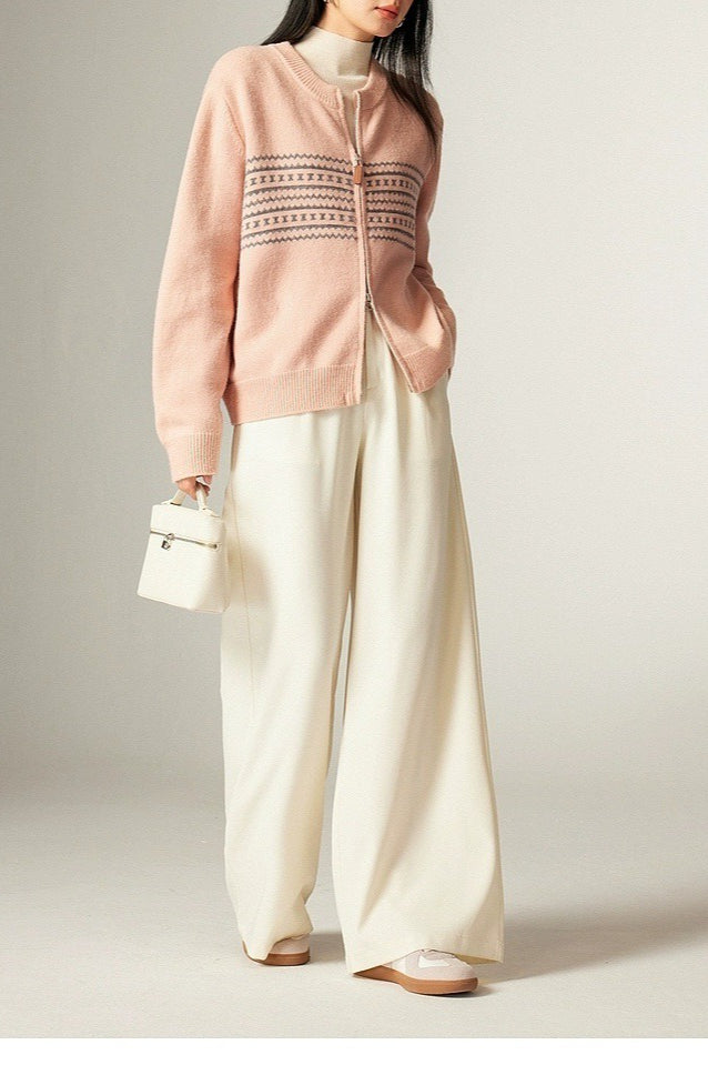 Retro Jacquard Knit Sweater