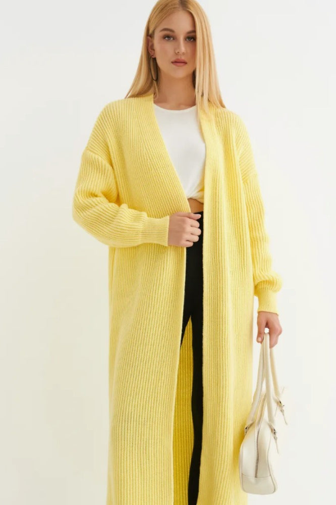 Oversized Long Knit Cardigan