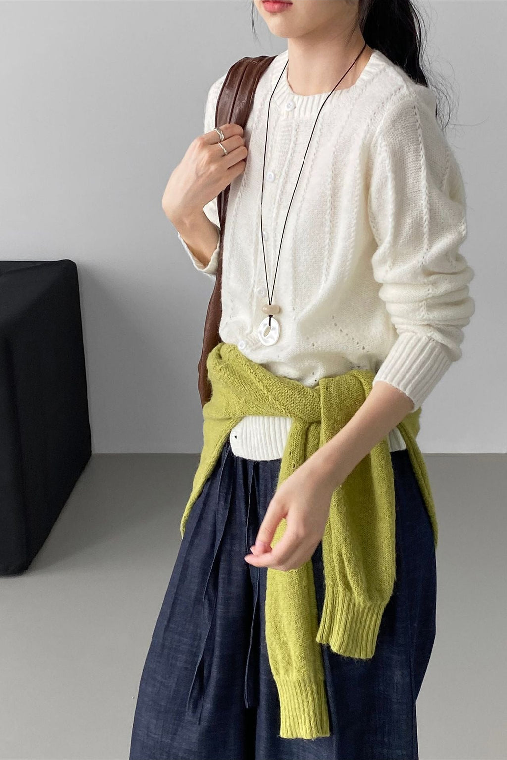 Elegant Wool Knit Cardigan