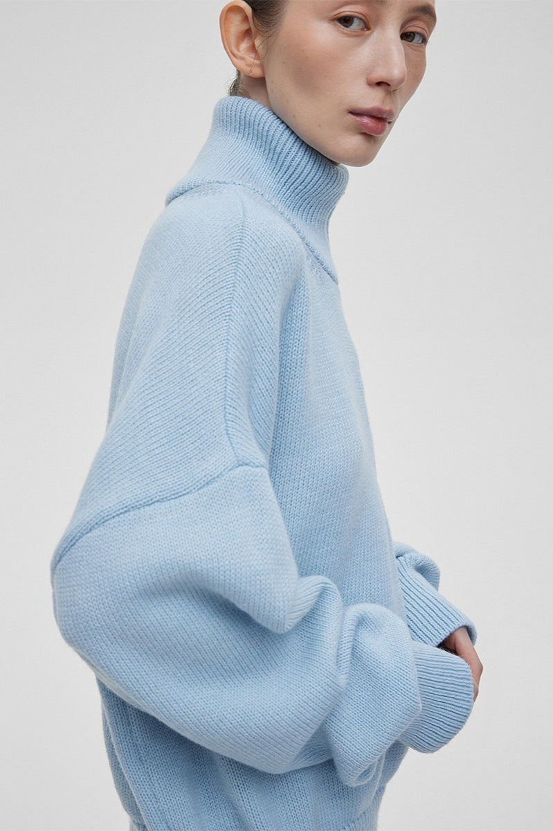 Warm Half Zip Knitted Sweater