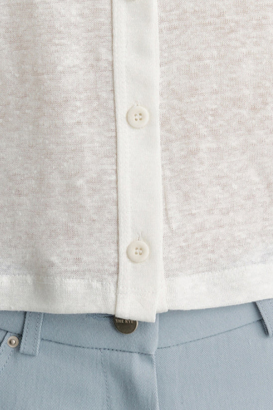 Plain Button Knit Cardigan