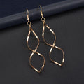 Spiral Dangle Metal Earring